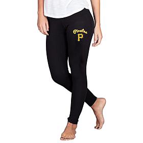 Officially Licensed MLB Fraction Women's Slounge Leggings - Pirates