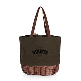 Officially Licensed MLB Giants Coronado Canvas and Willow Basket Tote