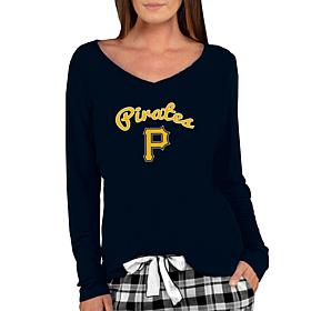 Officially Licensed MLB Ladies Marathon Long Sleeve Top - Pirates