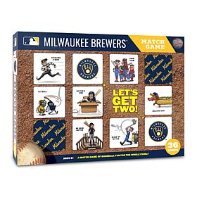 Officially Licensed MLB Licensed Memory Match Game - Milwaukee Brewers