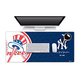 Officially Licensed MLB Logo Series Desk Pad - New York Yankees