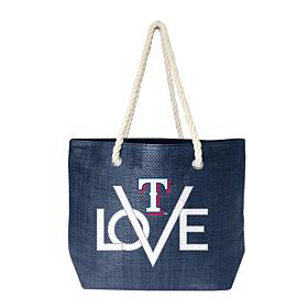 Officially Licensed MLB Love Tote - Texas Rangers