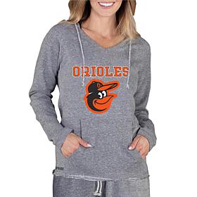 Officially Licensed MLB Mainstream Ladies L/S Hooded Top - Orioles