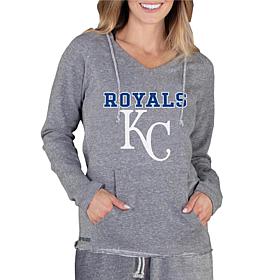 Officially Licensed MLB Mainstream Ladies L/S Hooded Top - Royals