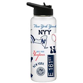 Officially-Licensed MLB New York Yankees 34oz Stainless Steel Tumbler