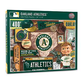 Officially Licensed MLB Oakland Athletics Retro 500-Piece Puzzle
