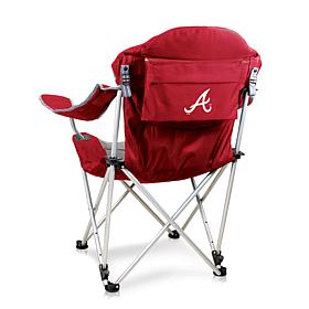 Officially Licensed MLB Reclining Camp Chair - Atlanta Braves
