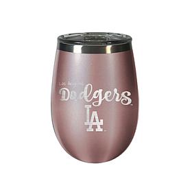 Officially Licensed MLB Rose Gold Wine Tumbler - Los Angeles Dodgers