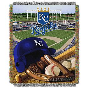 Officially Licensed MLB Royals Home Field Advantage Tapestry Throw