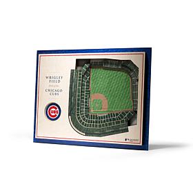 Officially Licensed MLB StadiumView 3D Wall Art - Chicago Cubs
