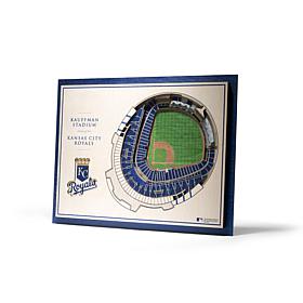 Officially Licensed MLB StadiumViews 3D Wall Art - Kansas City Royals