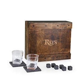 Officially Licensed MLB Tampa Bay Rays  Whiskey Box Gift Set