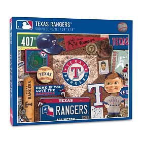 Officially Licensed MLB Texas Rangers Retro Series 500-Piece Puzzle