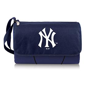 Officially Licensed MLB Tote Outdoor Picnic Blanket - Yankees