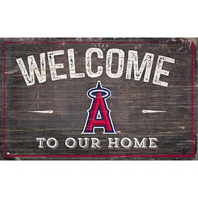 Officially Licensed MLB Welcome to our Home Sign - LA Angels