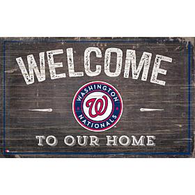 Officially Licensed MLB Welcome to our Home Sign- Washington Nationals