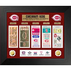 Officially Licensed MLB WS Gold Coin & Ticket Collection - Cincinnati 