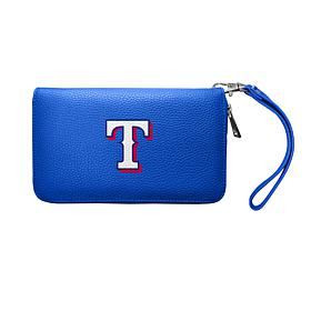Officially Licensed MLB Zip Organizer Wallet - Texas Rangers