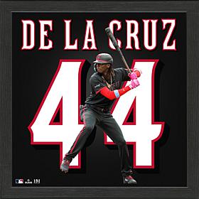 Officially Licensed MLB/MLBPA Elly De La Cruz Reds IMPACT Jersey Frame