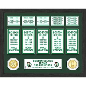 Officially Licensed NBA Boston Celtics Banner Bronze Coin Photo Mint