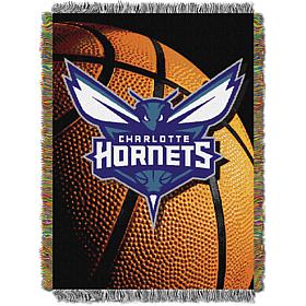 Officially Licensed NBA "Photo Real" Woven Tapestry Throw - Hornets 