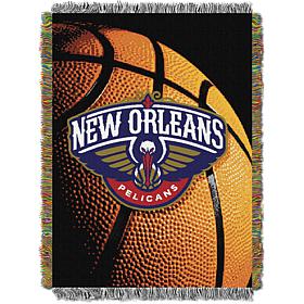 Officially Licensed NBA "Photo Real" Woven Tapestry Throw - Pelicans 