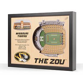 Officially Licensed NCAA 25-Layer Stadium Wall Art - Missouri Tigers