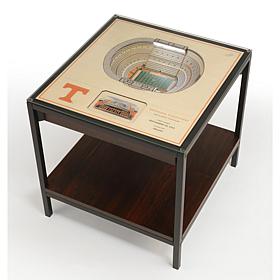 Officially Licensed NCAA 25-Layer StadiumViews End Table - Tennessee