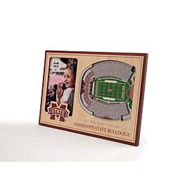 Officially Licensed NCAA 3-D Stadium Views Picture Frame - Bulldogs 