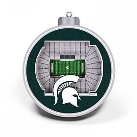 Officially Licensed NCAA 3D StadiumView Ornament 2-pack-Michigan State