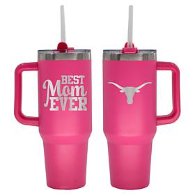 Officially-Licensed NCAA  40oz Best Mom Ever Pink Tumbler, UT