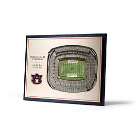 Officially Licensed NCAA  5-Layer StadiumViews 3D Wall Art - Auburn