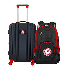Officially Licensed NCAA Alabama Crimson Tide Backpack & Carry-On Set