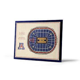 Officially Licensed NCAA Arizona Wildcats 3D Wall Art -Arizona Stadium