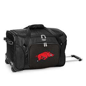 Officially Licensed NCAA Arkansas Razorbacks 22" Wheeled Duffel Bag