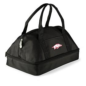 Officially Licensed NCAA Arkansas Razorbacks Black Casserole Tote