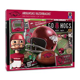 Officially Licensed NCAA Arkansas Razorbacks Retro 500-Piece Puzzle
