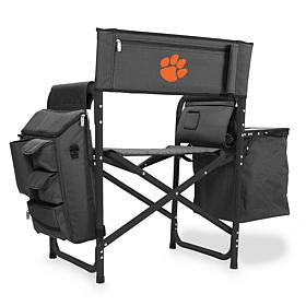 Officially Licensed NCAA Clemson Tigers Backpack Chair w/Cooler