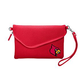 Officially Licensed NCAA Fold Over Purse -  Louisville Cardinals 