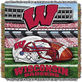 Officially Licensed NCAA Home Field Advantage Throw - Wisconsin