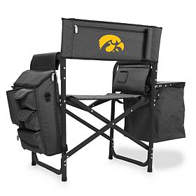 Officially Licensed NCAA Iowa Hawkeyes Backpack Chair w/Cooler