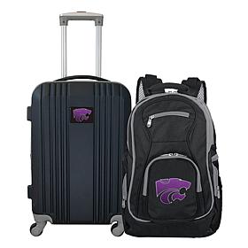 Officially Licensed NCAA Kansas State Wildcats Backpack & Carry-On Set