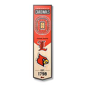 Officially Licensed NCAA Louisville Cardinals 3D Stadium Banner