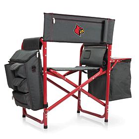 Officially Licensed NCAA Louisville Cardinals Backpack Chair w/Cooler