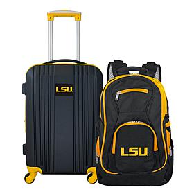 Officially Licensed NCAA LSU Tigers Backpack & Carry-On Set