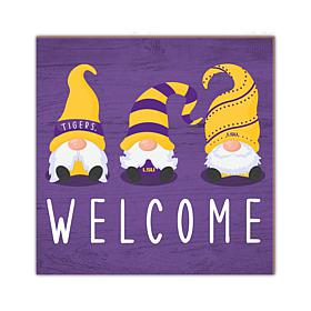 Officially Licensed NCAA LSU Welcome Gnomes Sign
