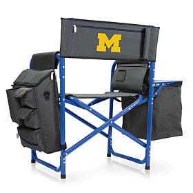 Officially Licensed NCAA Michigan Wolverines Backpack Chair w/Cooler