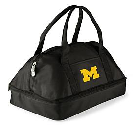 Officially Licensed NCAA Michigan Wolverines Black Casserole Tote