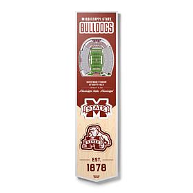 Officially Licensed NCAA Mississippi State Bulldogs 3D Stadium Banner