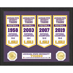 Officially Licensed NCAA National Champions Banner Photo - LSU Tigers